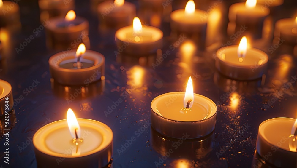 Amidst the soft illumination of candlelight, a sense of peace and serenity fills the air. Amidst the soft illumination of candlelight, a sense of peace and serenity fills the air.