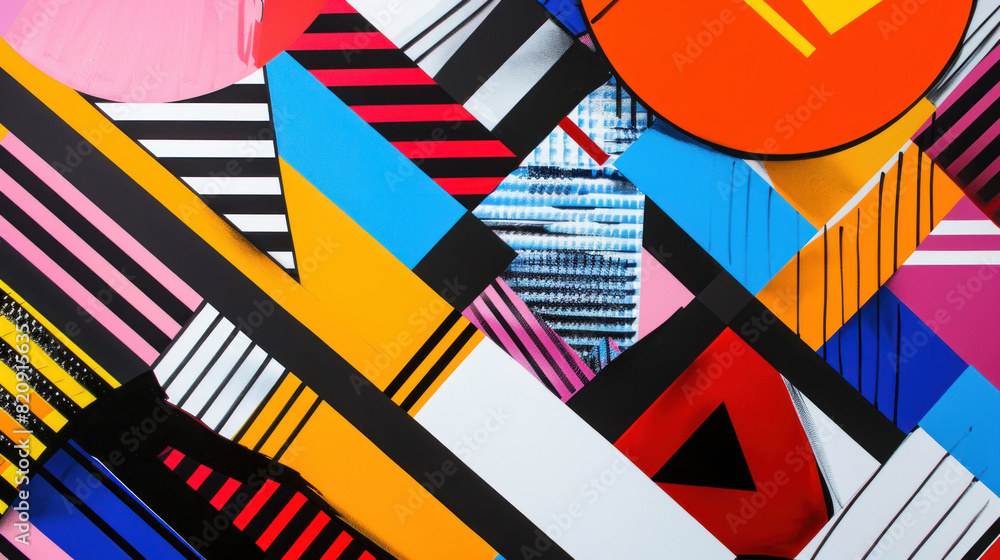Immerse yourself in the vibrant energy of abstract geometry, where bold lines and sharp angles intersect to create a visually stimulating experience Immerse yourself in the vibrant energy of abstract geometry, where bold lines and sharp angles intersect to create a visually stimulating experience