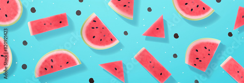 watermelon rip cut illustration for background Fruits background image HD