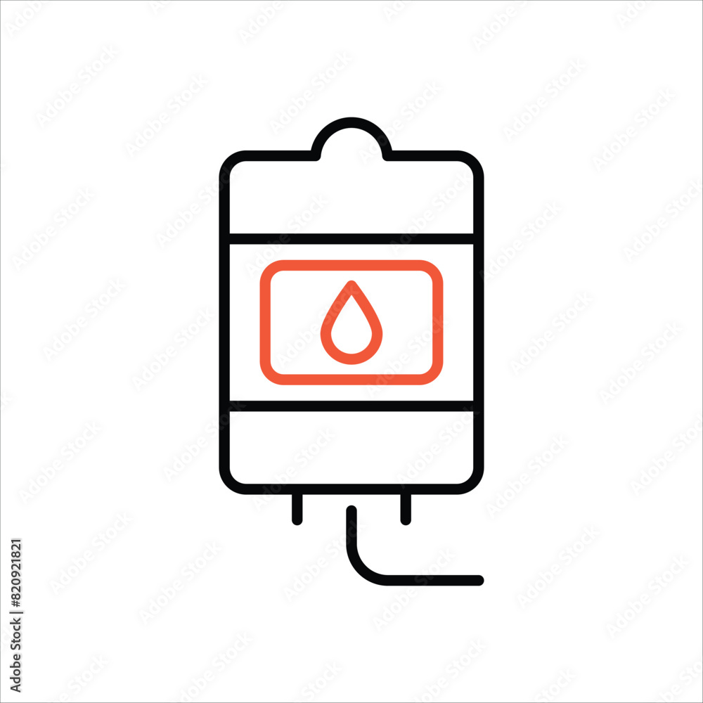 Iv Bag vector icon Iv Bag vector icon