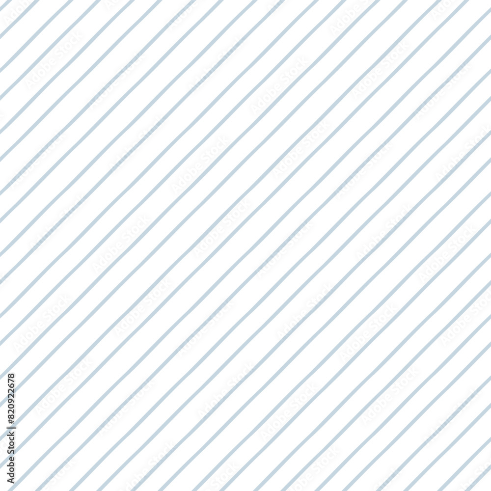 Obraz premium A notebook with a large blue stripe at an angle. Vector illustration. Background with a seamless pattern in the form of long strokes. A typographic template for making notebooks for school