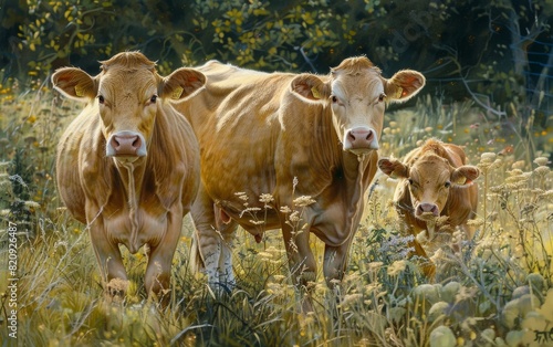 Guernsey Cows with Golden Coats