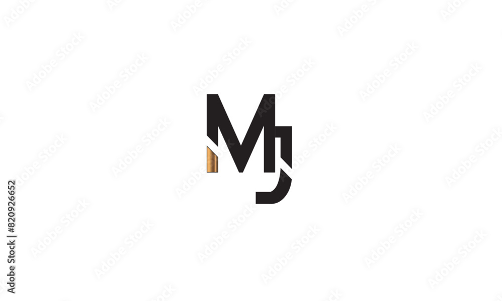 MJ, JM , J , M , Abstract Letters Logo Monogram MJ, JM , J , M , Abstract Letters Logo Monogram
