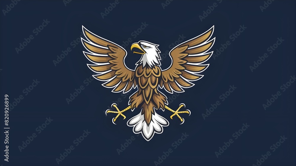 Obraz premium Eagle Illustration for Icon and Logo Design Projects