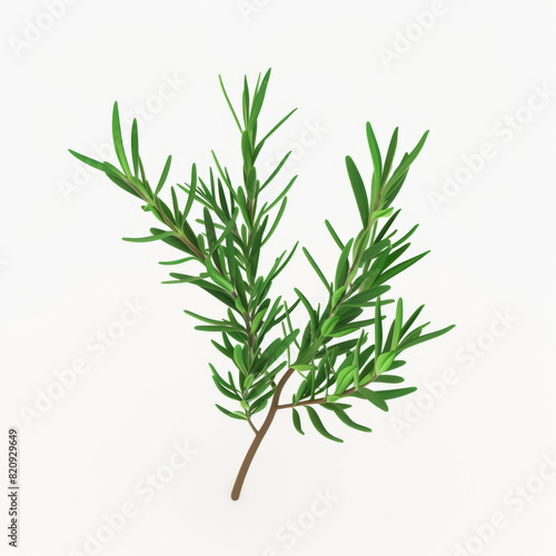 rosemary icon in 3D style on a white background