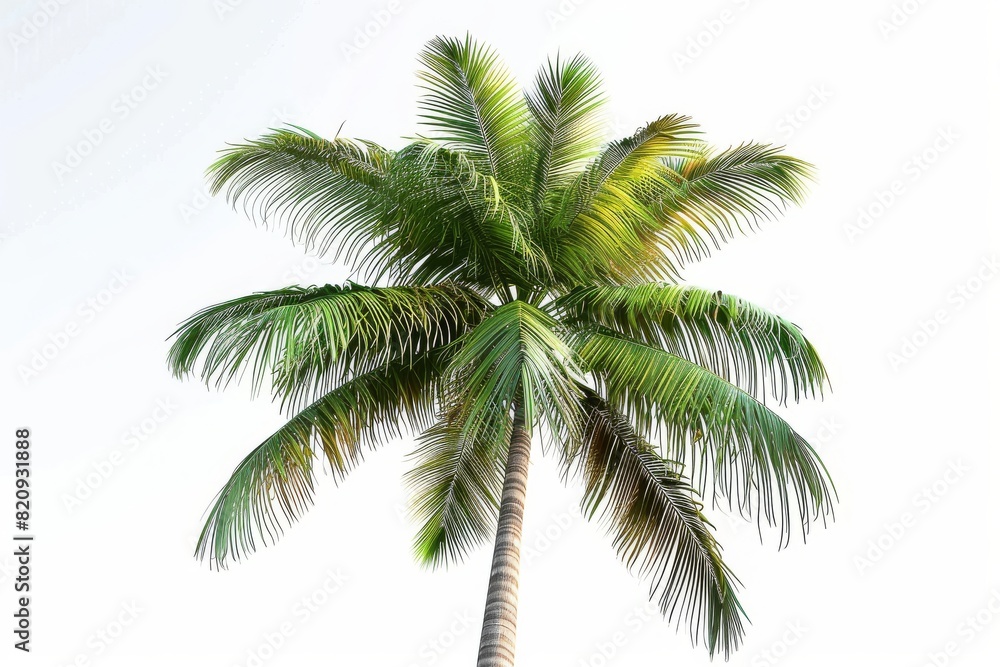 Obraz premium palm tree on white background