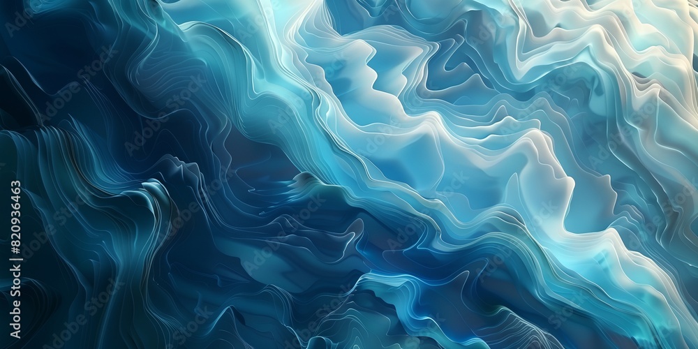 Obraz premium a blue and white abstract painting