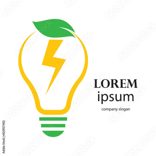 lamp logo design, bright ideas and innovation