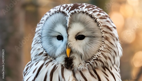 ural owl strix uralensis close up photo