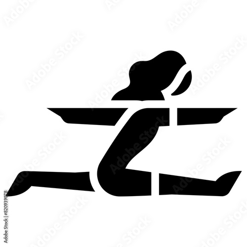 yoga solid icon