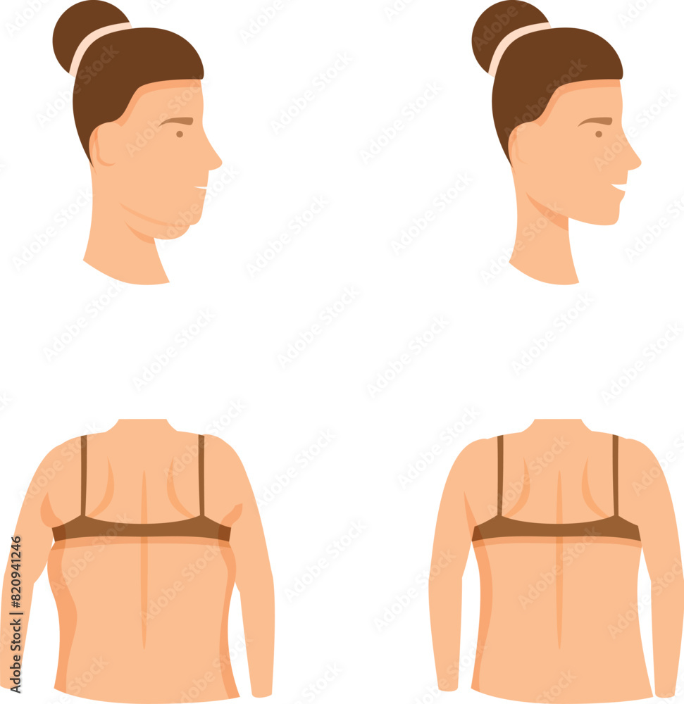 Plastic surgery icons set cartoon vector. Facial and body lift plastic surgery. Beauty medicine industry Plastic surgery icons set cartoon vector. Facial and body lift plastic surgery. Beauty medicine industry