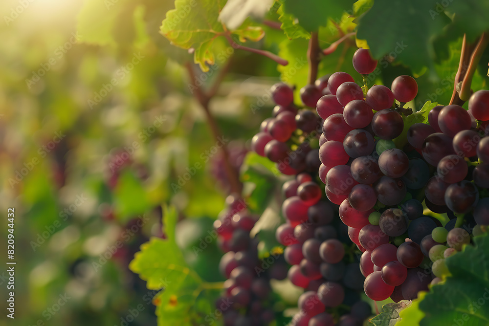 Expansive vineyards filled with ripe grapes, showcasing the beauty and abundance of large plantations. Expansive vineyards filled with ripe grapes, showcasing the beauty and abundance of large plantations.