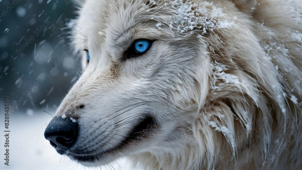 Obraz premium region wolf canis lupus