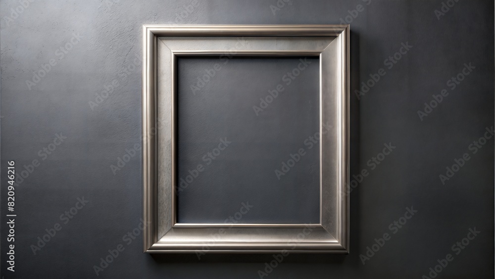 Metallic Silver Frame on Dark Grey Wall: A chic metallic silver frame against a dark grey wall, perfect for modern and elegant design themes.
Metallic Silver Frame on Dark Grey Wall: A chic metallic silver frame against a dark grey wall, perfect for modern and elegant design themes.