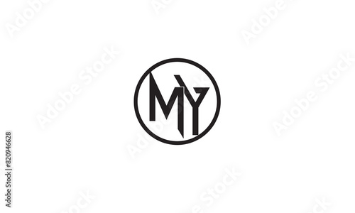 MY, YM , Y , M , Abstract Letters Logo Monogram Free Download MY, YM , Y , M , Abstract Letters Logo Monogram - GFXLoad
