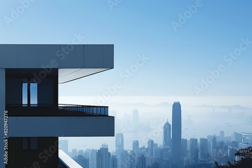 Panoramic View of Hong Kong's Urban Landscape