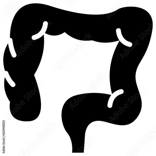 intestines solid icon