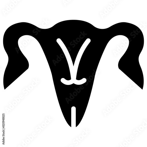ovaries solid icon
