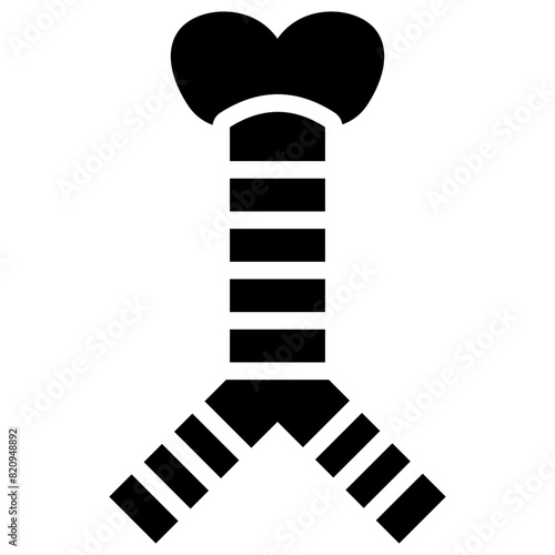 trachea solid icon