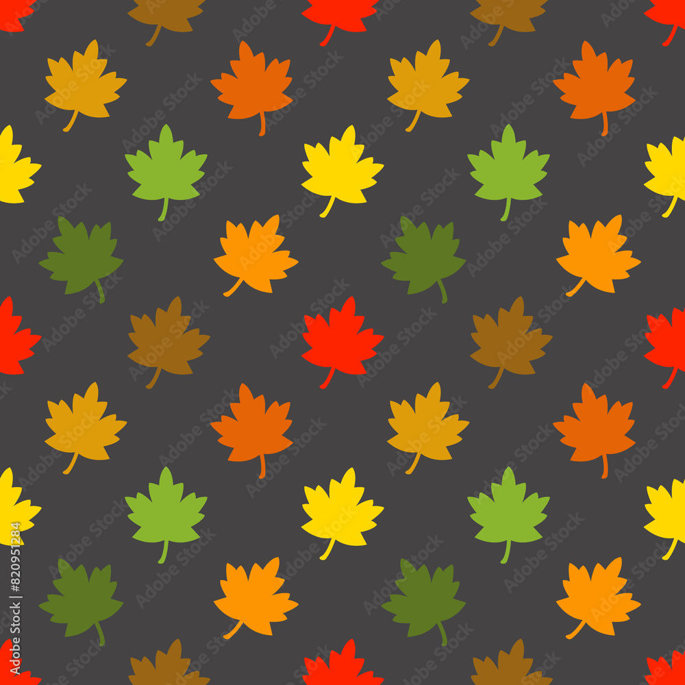 seamless pattern with autumn leaves seamless pattern with autumn leaves