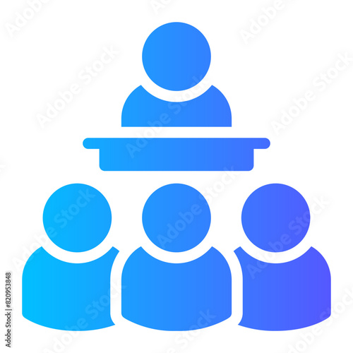 audience gradient icon