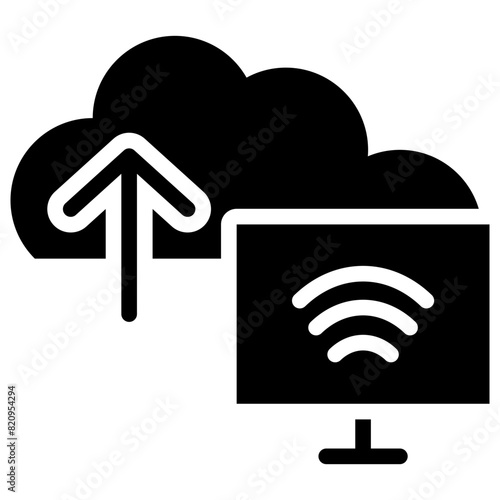 cloud solid icon