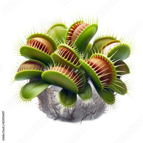 ai-generated item, rare, odd, 134 46. venus flytrap (dionaea muscipula) - a carnivorous plant with hinged “traps” that close whe photo