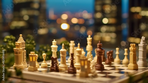 Chess board game concept of business ideas and competition and strategy ideas concep © KRIS