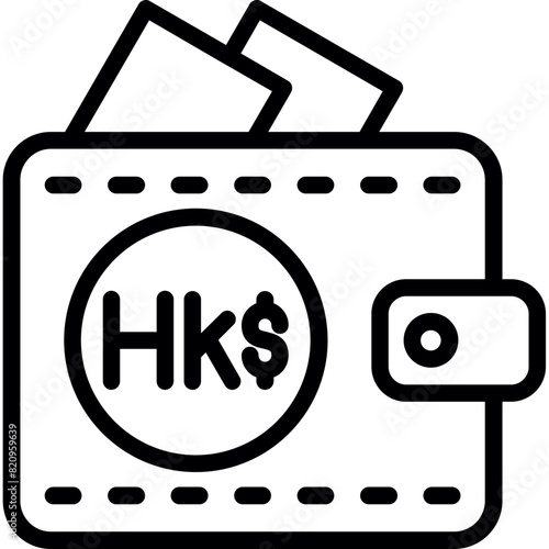 Hong Kong Dollar Icon