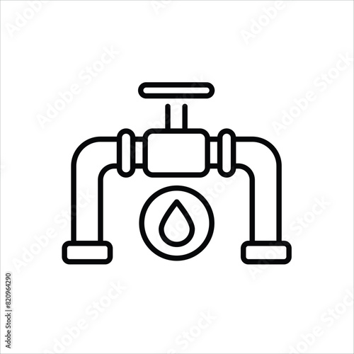 Oil Pipe vector icon