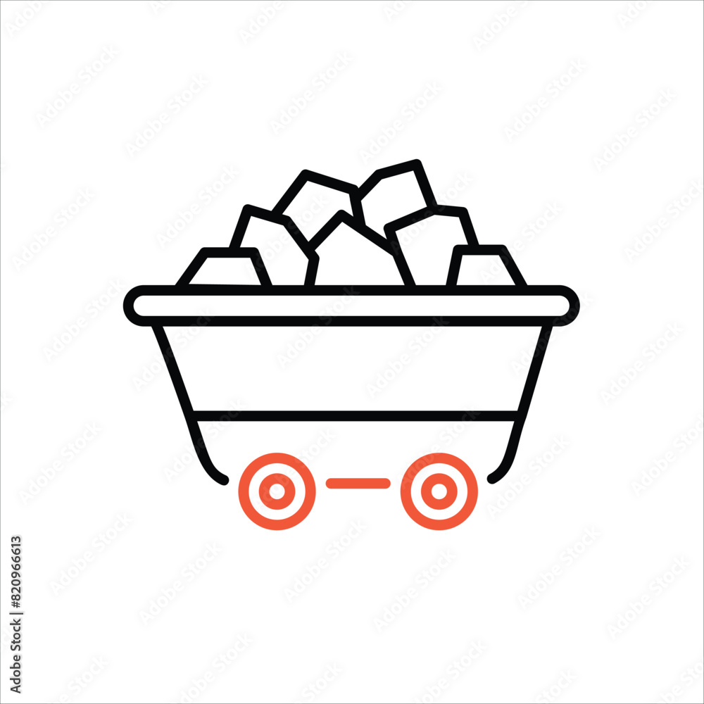 Coal vector icon Coal vector icon