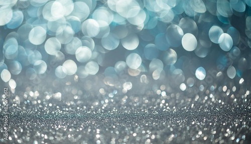 abstract blue bokeh glitter sparkle background