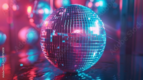 disco ball with lights.