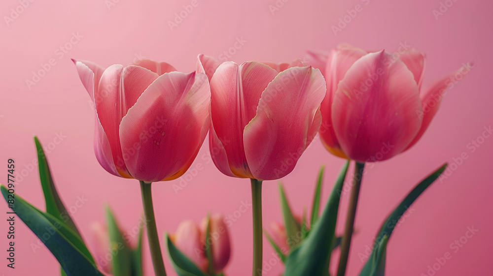 Fresh flower composition bouquet of bi color tulips pale pink and white gradient background International Womens day mothers day greeting concept. Fresh flower composition, bouquet of bi-color tulips, Fresh flower composition bouquet of bi color tulips pale pink and white gradient background International Womens day mothers day greeting concept. Fresh flower composition, bouquet of bi-color tulips,