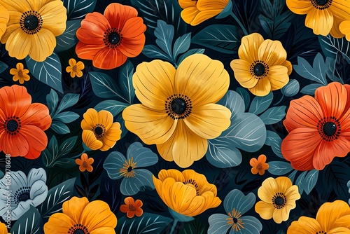 pattern with flowers