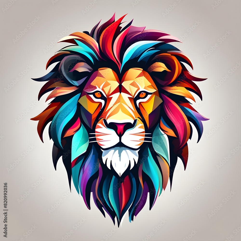 Colorful Lion Logo Colorful Lion Logo