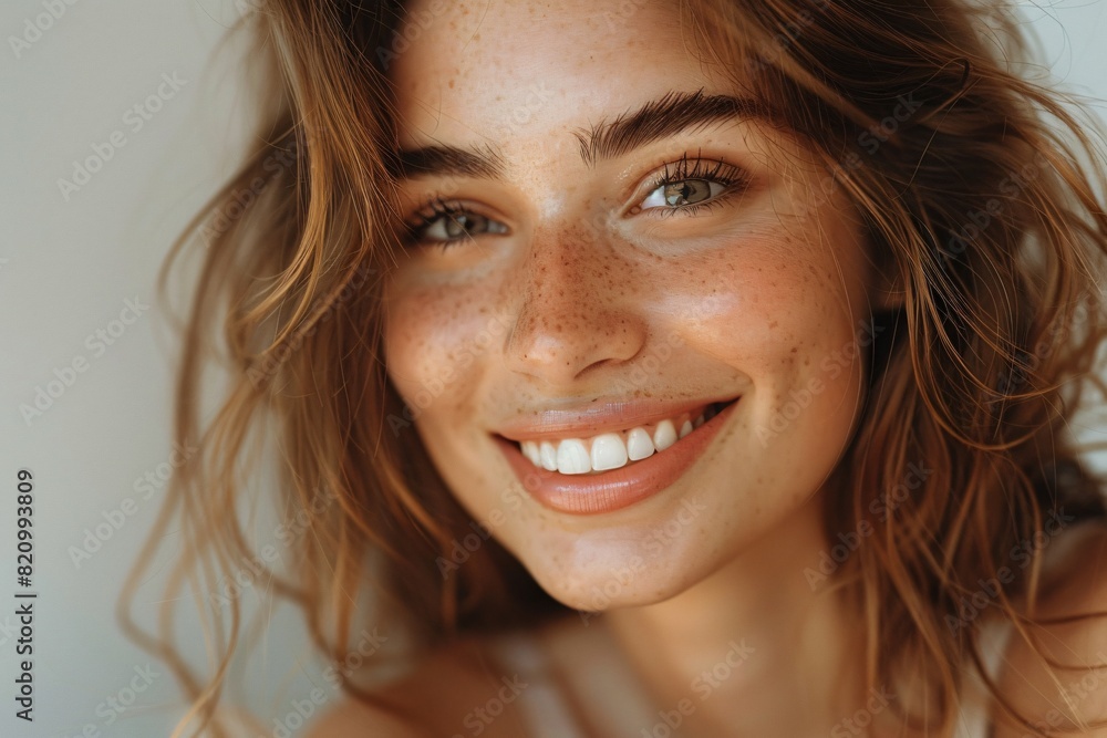 A charming portrait of a girl A charming portrait of a girl