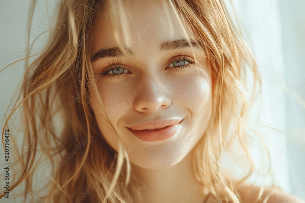 Fototapeta premium A charming portrait of a girl