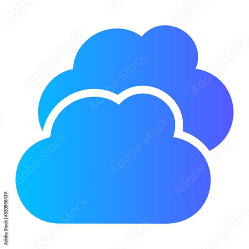 cloudy gradient icon