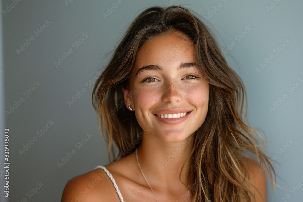 A charming portrait of a girl A charming portrait of a girl