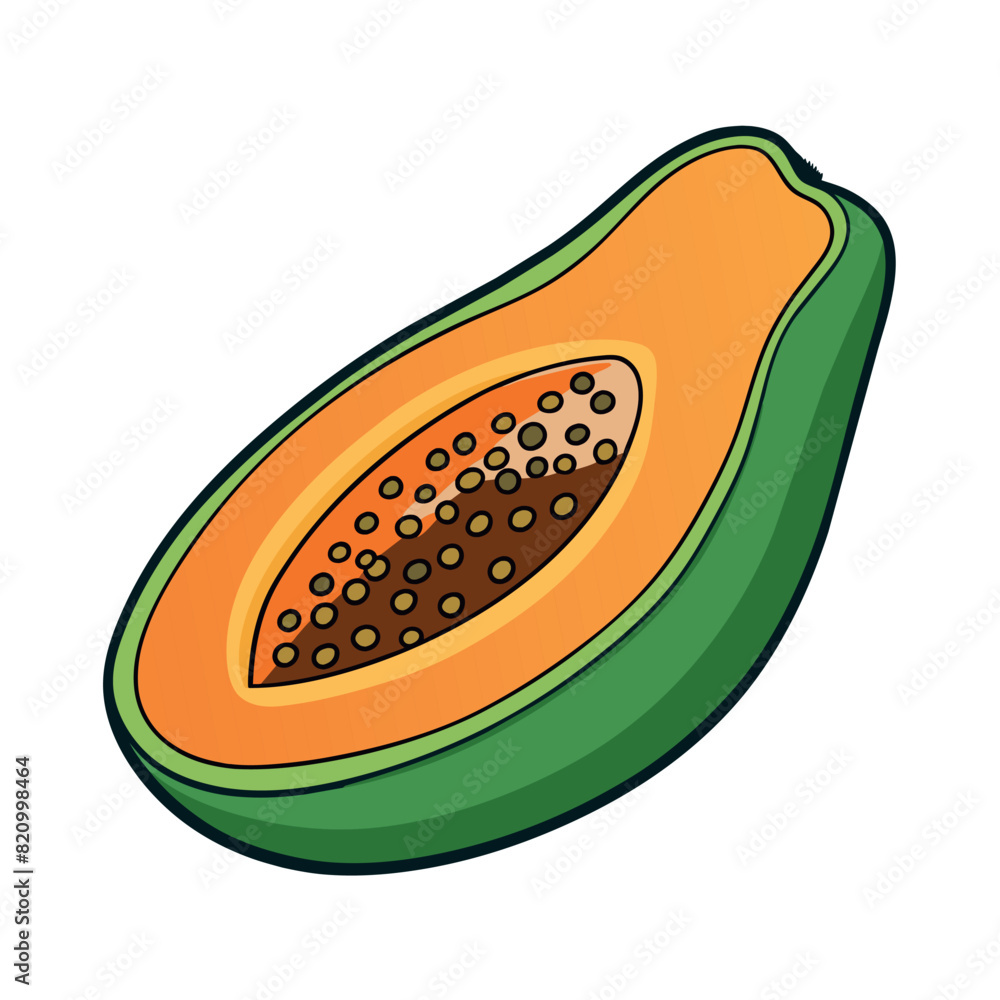 Papaya cartoon vector Illustration flat style artwork concept
Papaya cartoon vector Illustration flat style artwork concept