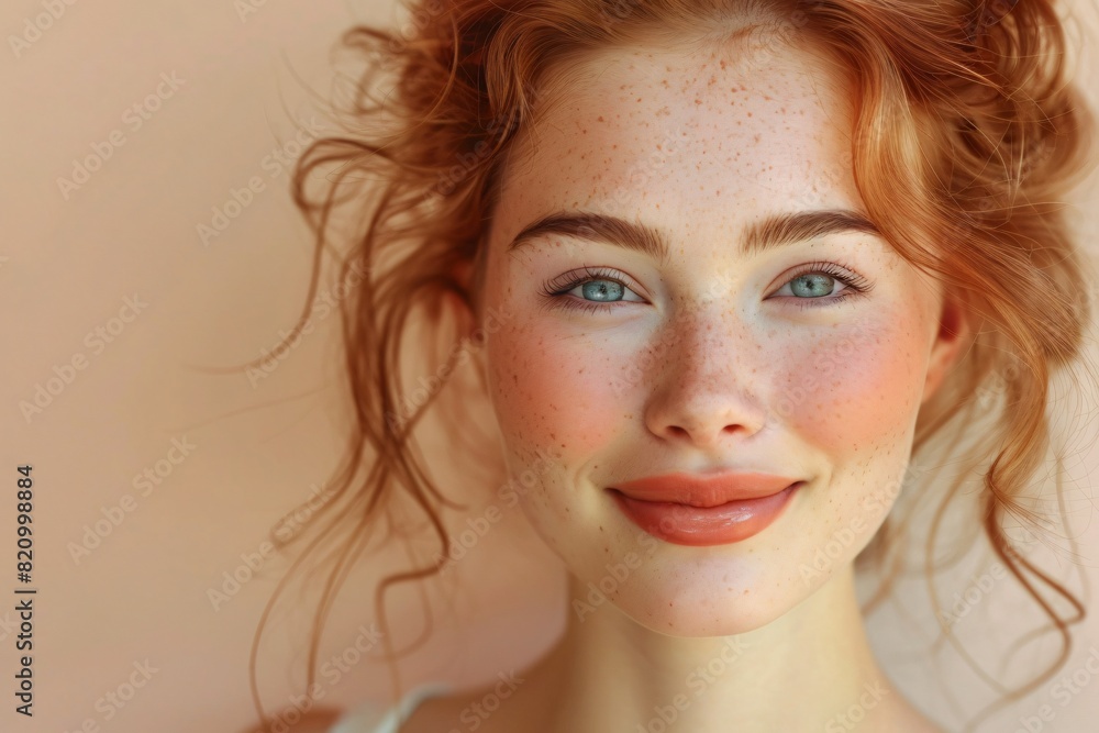 A charming portrait of a girl A charming portrait of a girl