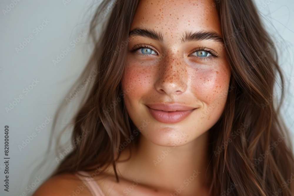 A charming portrait of a girl A charming portrait of a girl