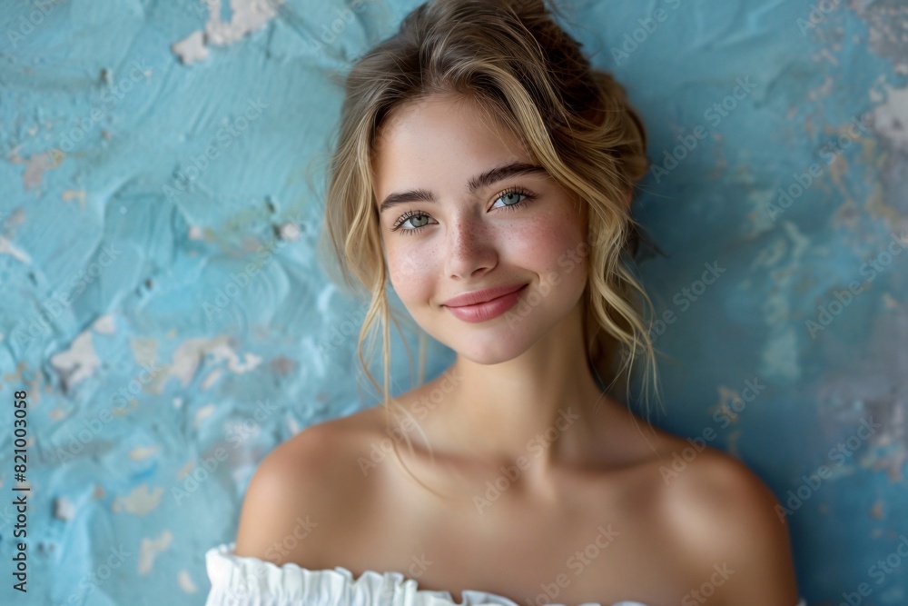 A charming portrait of a girl A charming portrait of a girl