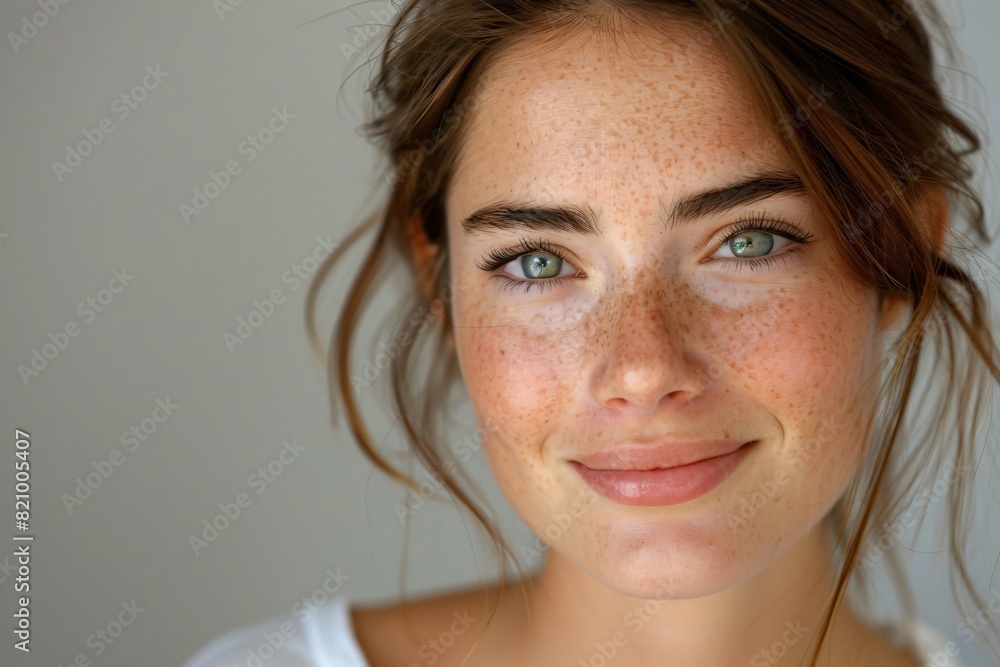 Naklejka premium A charming portrait of a girl