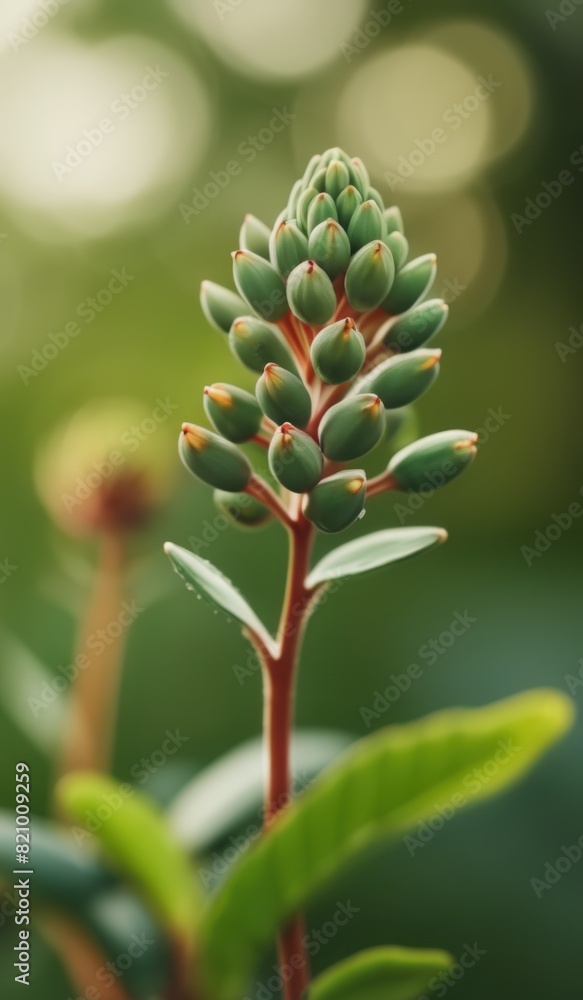 Close-up of flower buds on plant at park Close-up of flower buds on plant at park
