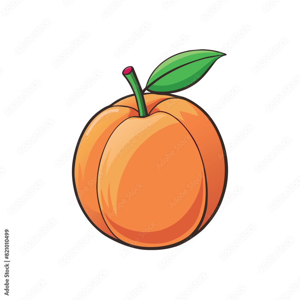 Peach cartoon vector Illustration flat style artwork concept
Peach cartoon vector Illustration flat style artwork concept
