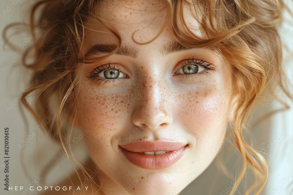 A charming portrait of a girl A charming portrait of a girl