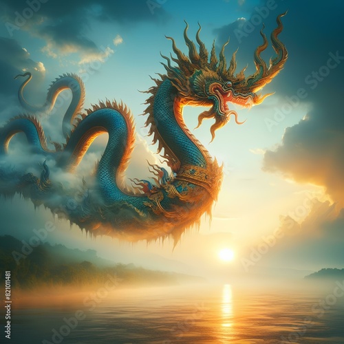 dragon in the sky © Botan
