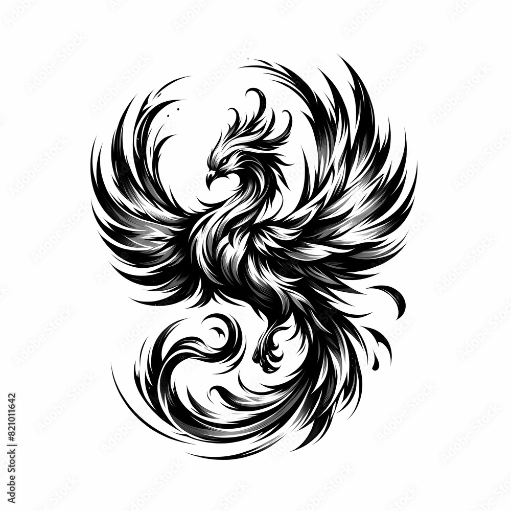 Fototapeta premium phoenix Chinese art style